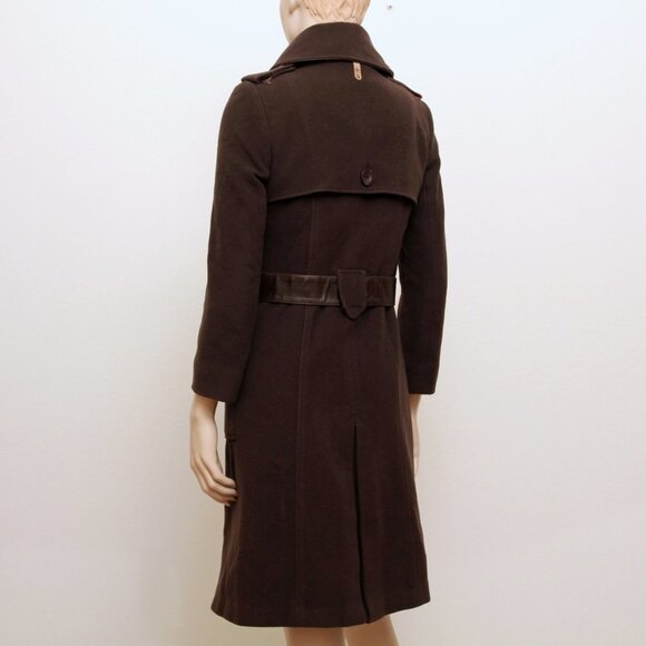 Elegant Brown Women's Coat - Picture 7 of 16